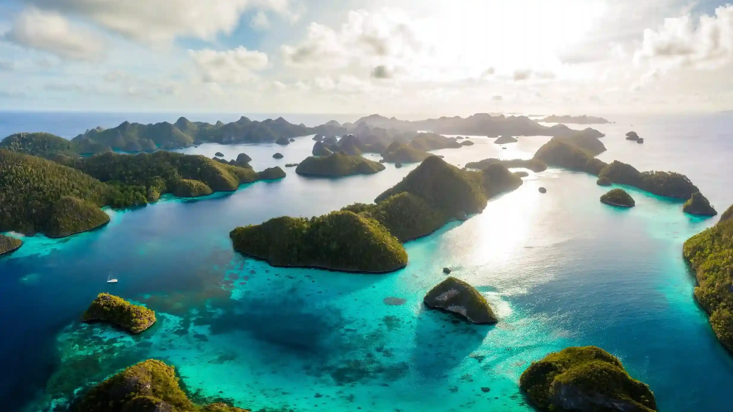 Gugusan pulau karst Raja Ampat, Papua Barat Daya